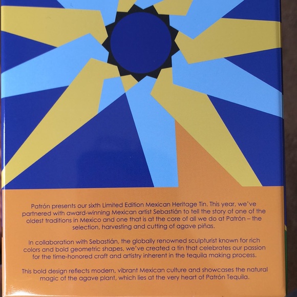 5 Containers 2022 Mexican Heritage Tin PATRON Silver Tequila Limited Edition - Picture 6 of 6